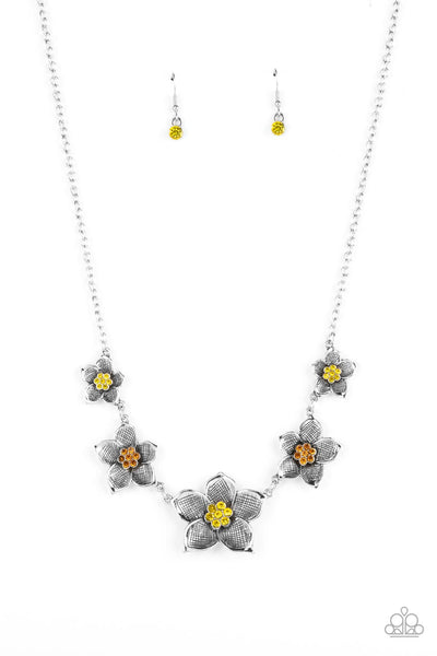 Wallflower Wonderland - Yellow Paparazzi Necklace