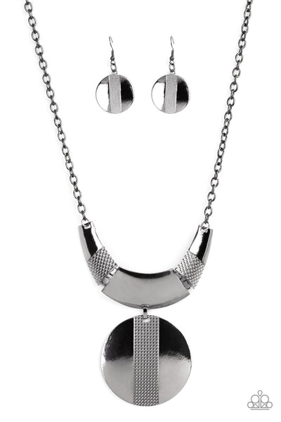 Metallic Enchantress - Black Paparazzi Necklace