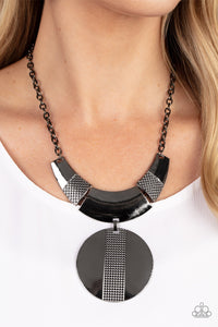 Metallic Enchantress - Black Paparazzi Necklace