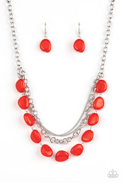 Pumped Up Posh - Red Paparazzi Necklace