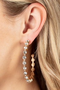 Royal Reveler - Gold Paparazzi Hoop Earrings