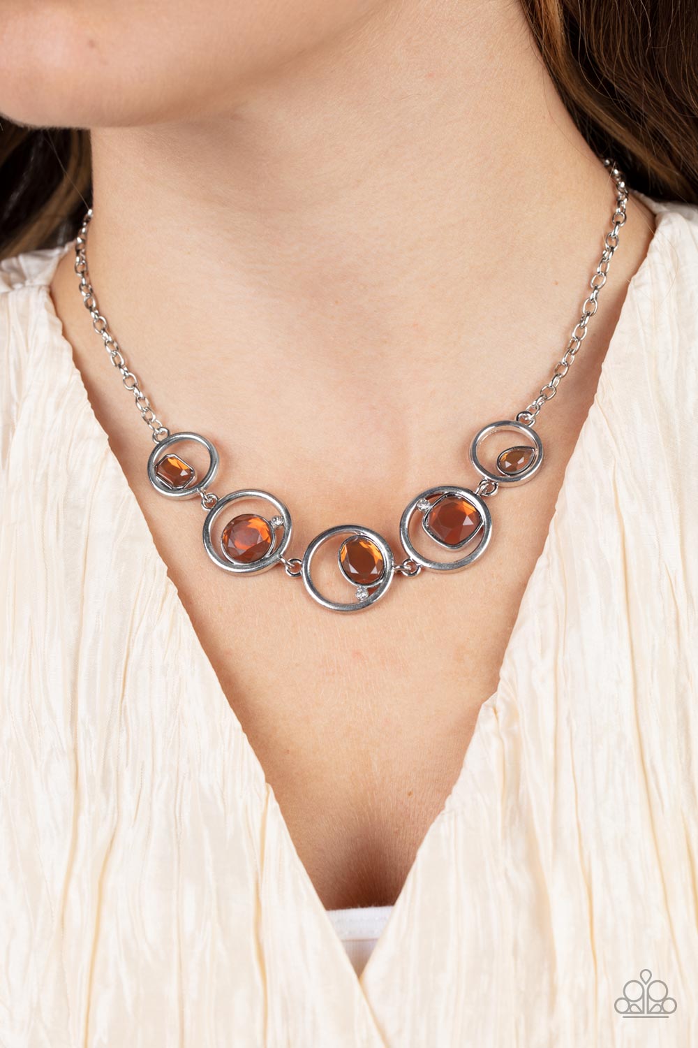 Big Night Out - Brown Paparazzi Necklace