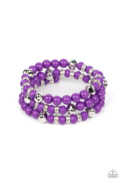 Vibrant Verve - Purple Paparazzi Bracelet