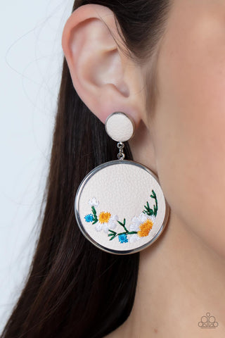 Embroidered Gardens - Multi Paparazzi Earrings