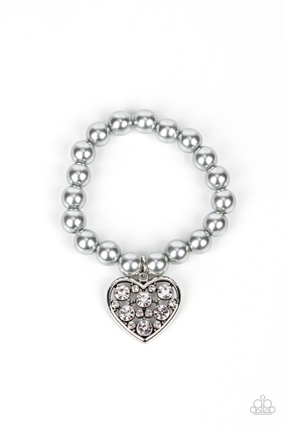 Cutely Crushing - Silver Paparazzi Bracelet