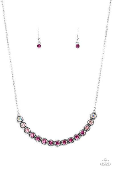 Throwing SHADES - Pink Paparazzi Necklace