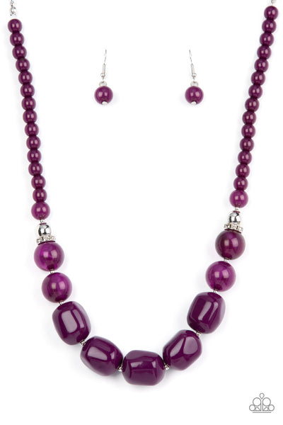 Ten Out of TENACIOUS - Purple Paparazzi Necklace