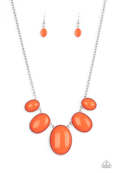 Vivacious Vanity - Orange Paparazzi Necklace