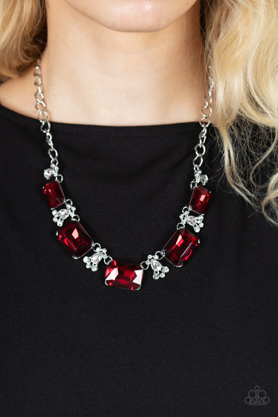 Flawlessly Famous - Red Paparazzi Necklace