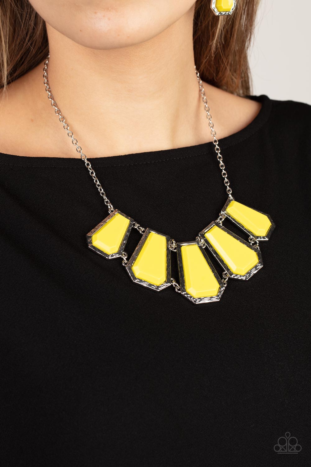 Stellar Heiress - Yellow Paparazzi Necklace