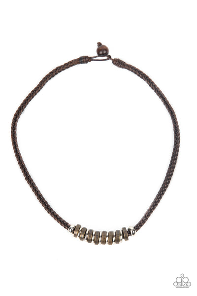 Primitive Prize - Brown Paparazzi Necklace