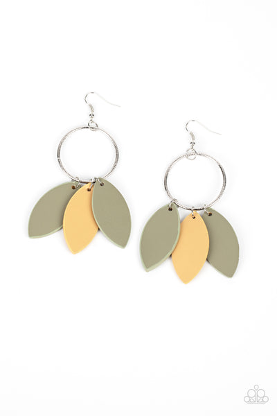 Leafy Laguna - Multi Paparazzi Earrings