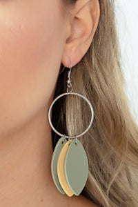 Leafy Laguna - Multi Paparazzi Earrings