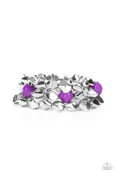 A Perfect TENACIOUS - Purple Paparazzi Bracelets