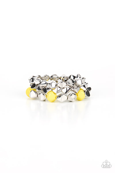 A Perfect TENACIOUS - Yellow Paparazzi Bracelets