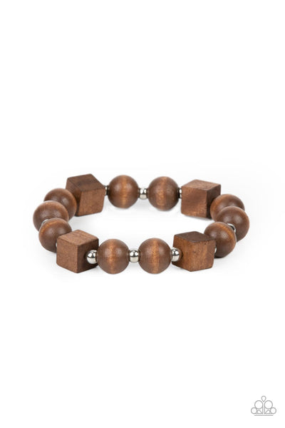 Timber Trendsetter - Brown Paparazzi Bracelet