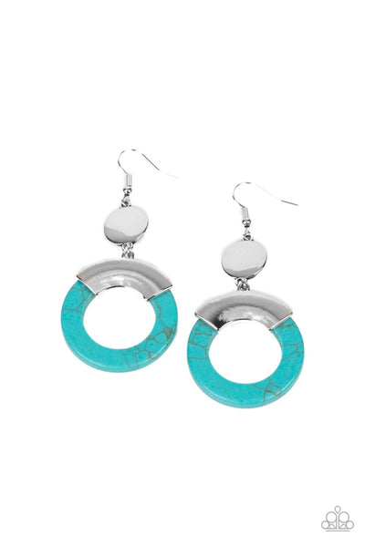 ENTRADA at Your Own Risk - Blue Paparazzi Earring