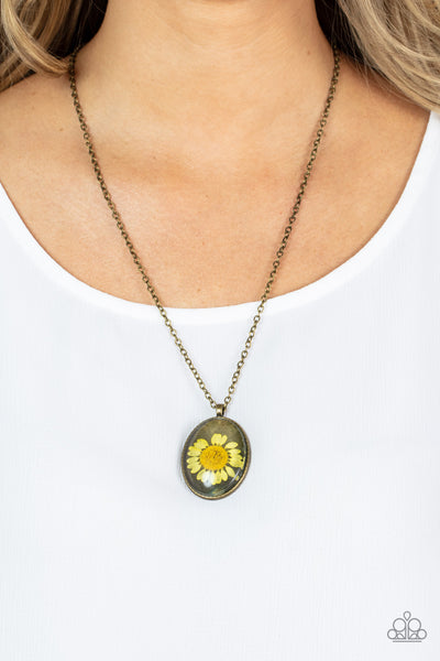 Prairie Passion - Yellow Paparazzi Necklace