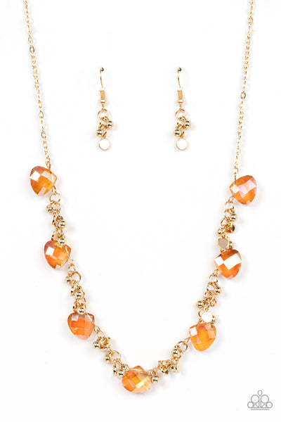 Sassy Super Nova - Gold Paparazzi Necklace