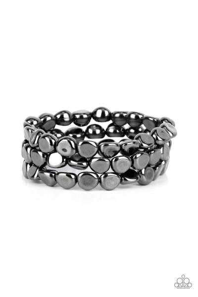 HAUTE Stone - Black Paparazzi Bracelet