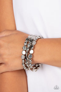 HAUTE Stone - Silver Paparazzi Bracelet