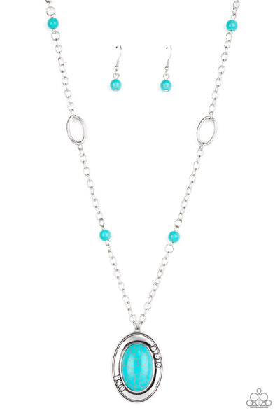 Mojave Meditation - Blue Paparazzi Necklace