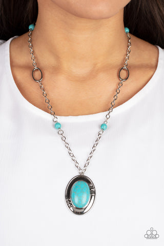 Mojave Meditation - Blue Paparazzi Necklace