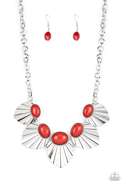 Fearlessly Ferocious Red Paparazzi Necklace