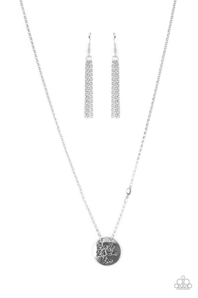 Live The Life You Love - Silver Paparazzi Necklace