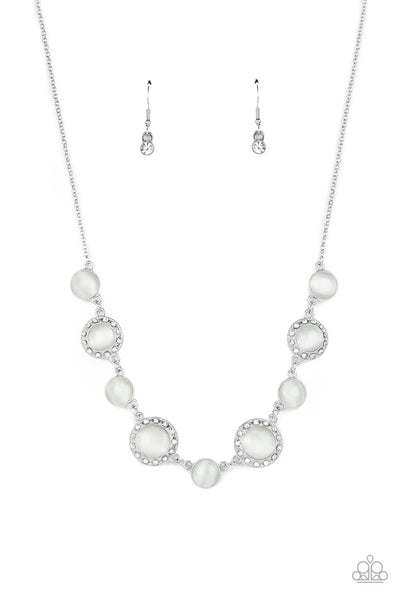 Too Good to BEAM True - White Paparazzi Necklace