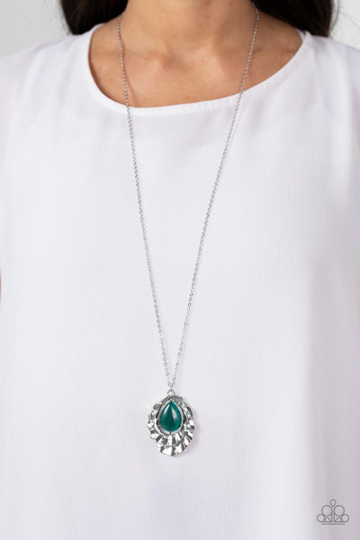 Titanic Trinket - Green Paparazzi Necklace