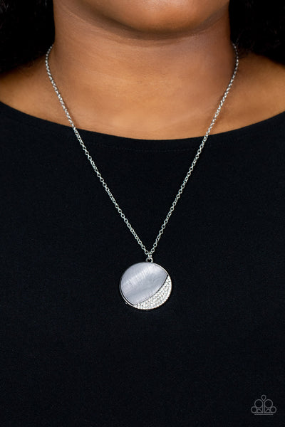 Oceanic Eclipse - Silver Paparazzi Necklace