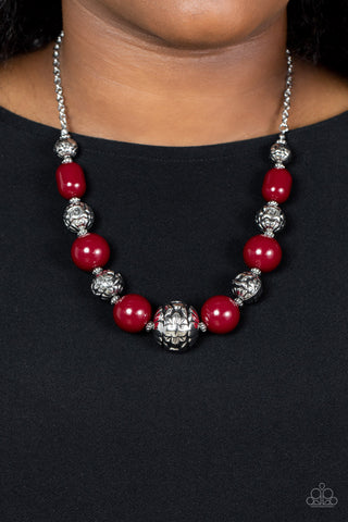 Girl Meets Garden - Red Paparazzi Necklace