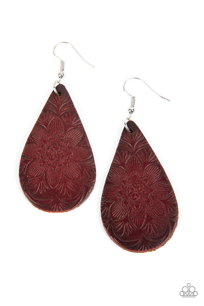 Subtropical Seasons - Brown Paparazzi Earrings