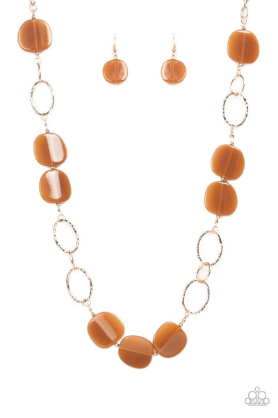 Posh Promenade - Brown Paparazzi Necklace