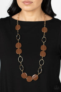 Posh Promenade - Brown Paparazzi Necklace