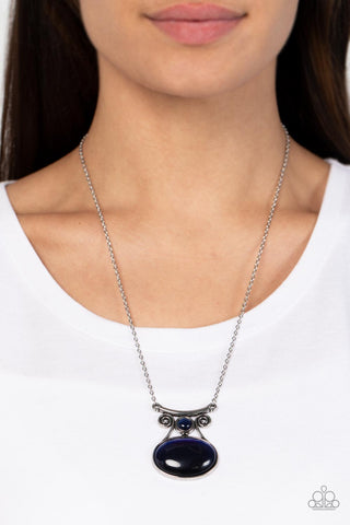 One DAYDREAM At A Time - Blue Paparazzi Necklace