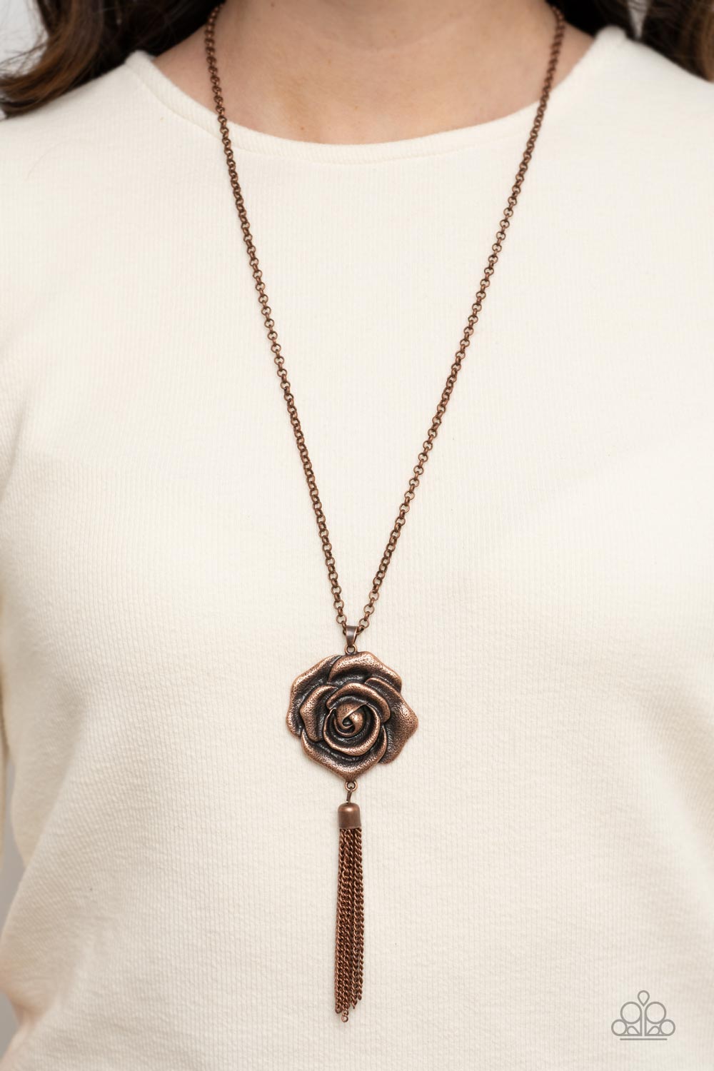 Rosy Redux - Copper Paparazzi Necklace