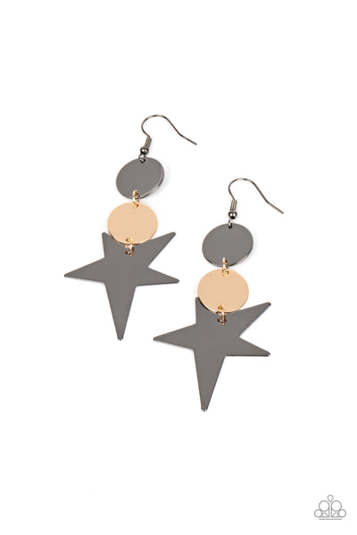 Star Bizarre - Multi Paparazzi Earrings