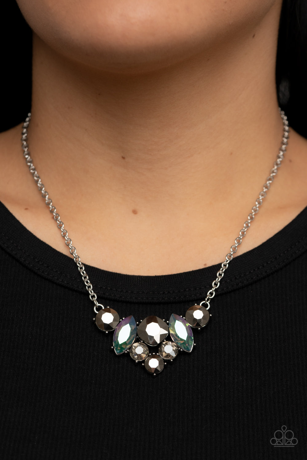 Lavishly Loaded - Silver Paparazzi Necklace