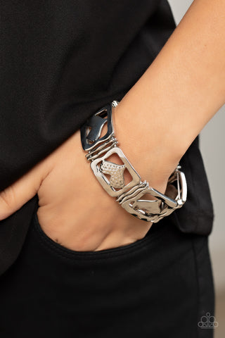 Legendary Lovers - Silver Paparazzi Bracelet