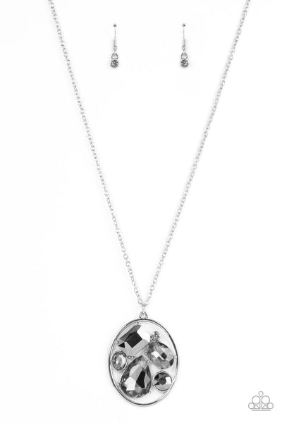 Scandalously Scattered - Silver Paparazzi Necklace