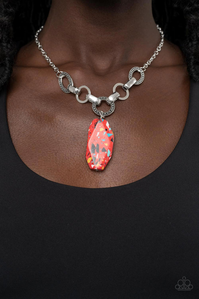 Paparazzi - Looking Glass Glamorous - Red necklace | Fashion Fabulous  Jewelry