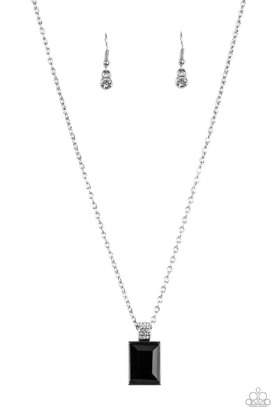 Understated Dazzle - Black Paparazzi Necklace