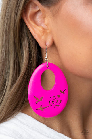 Home TWEET Home - Pink Paparazzi Earring