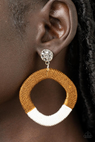 Thats a WRAPAROUND - Brown Paparazzi Earrings