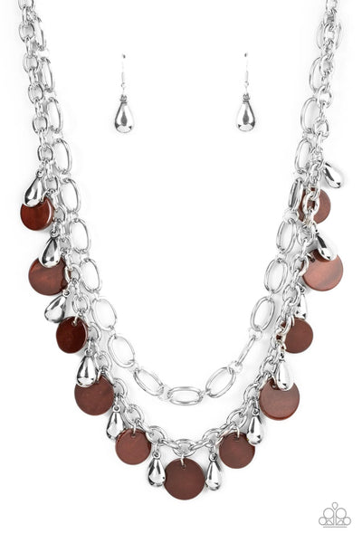 Beachfront Fabulous - Brown Paparazzi Necklace