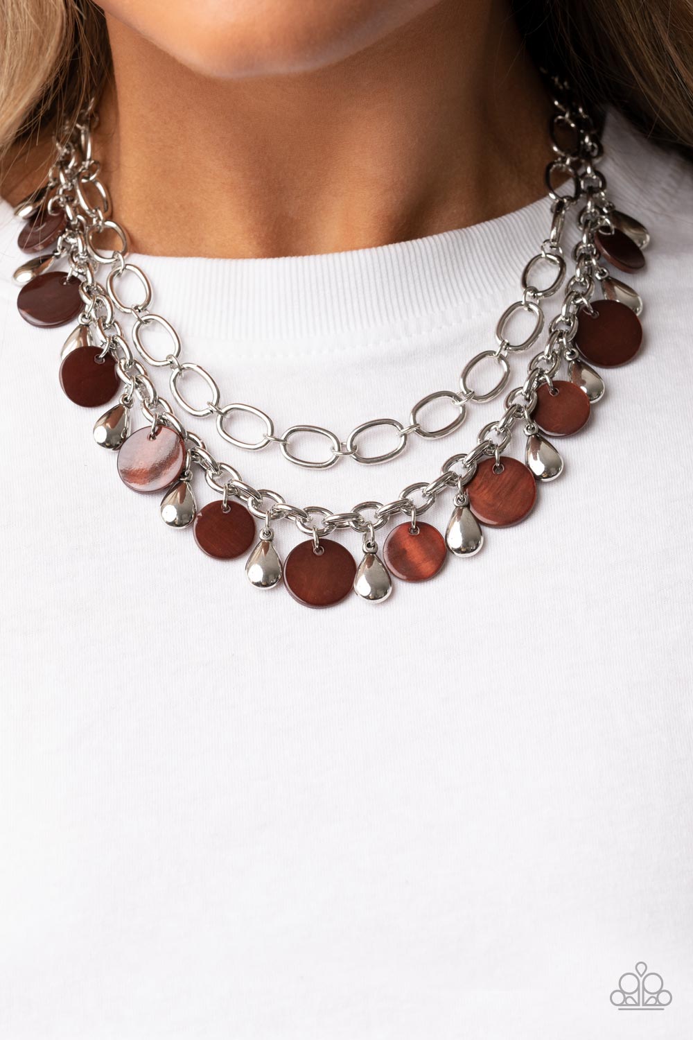 Beachfront Fabulous - Brown Paparazzi Necklace