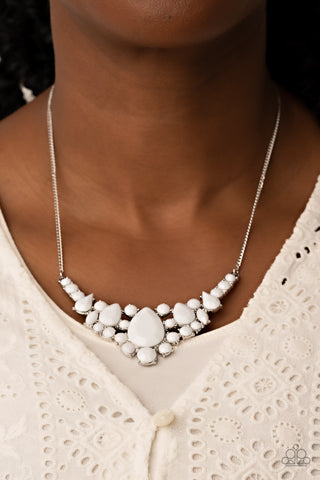 Bali Ballroom - White Paparazzi Necklace