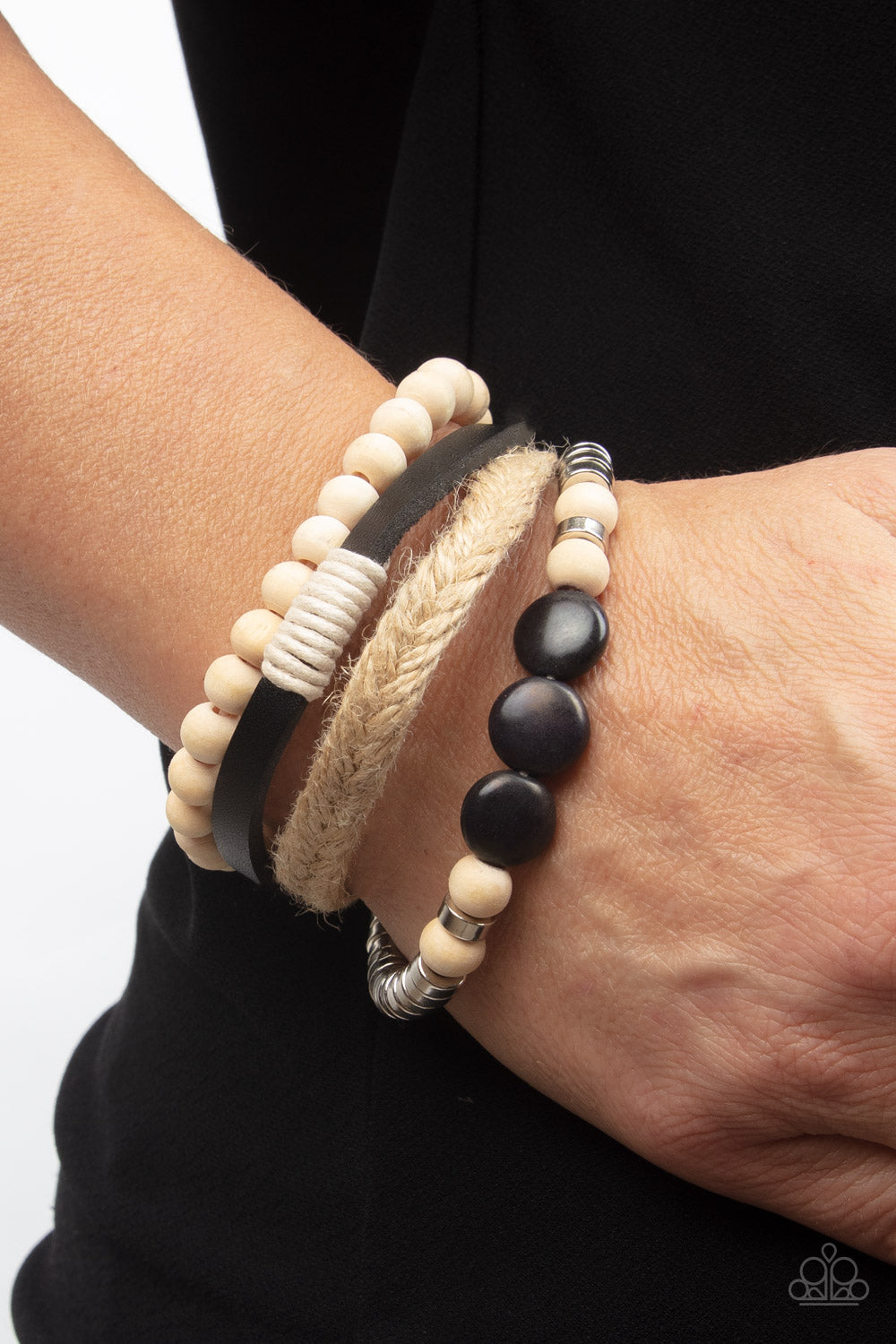 DRIFTER Away - Black Paparazzi Bracelet